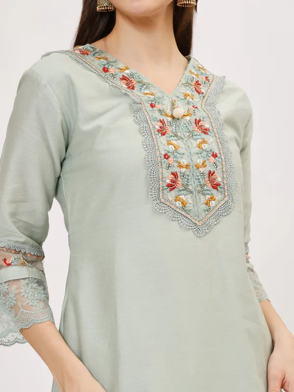 Mint_Cotton_Premium_&_Elegant_Kurta_&_Pant_Set_With_Dupatta_For_Women_&_Girls