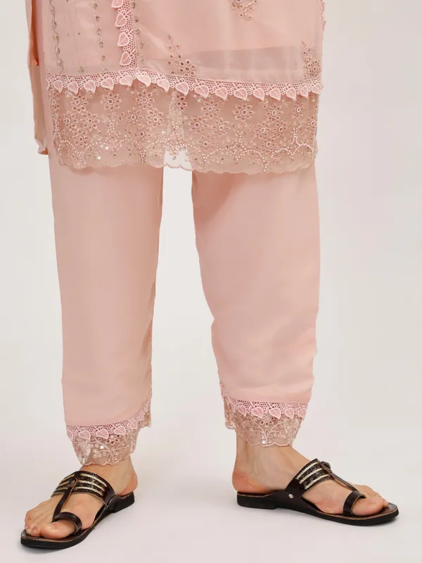 Pink_Cotton_Premium_&_Elegant_Kurta_&_Pant_Set_With_Dupatta_For_Women_&_Girls