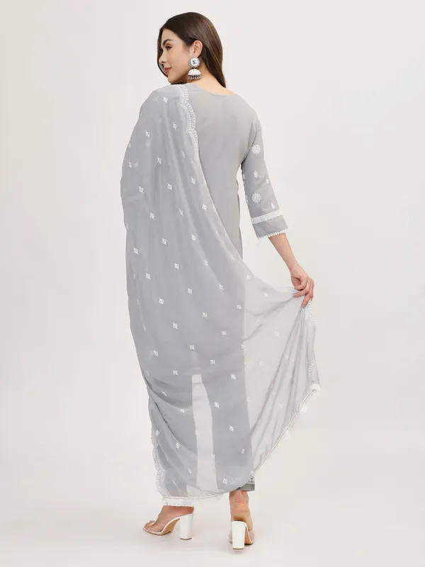 Grey_Cotton_Premium_&_Elegant_Kurta_&_Pant_Set_With_Dupatta_For_Women_&_Girls