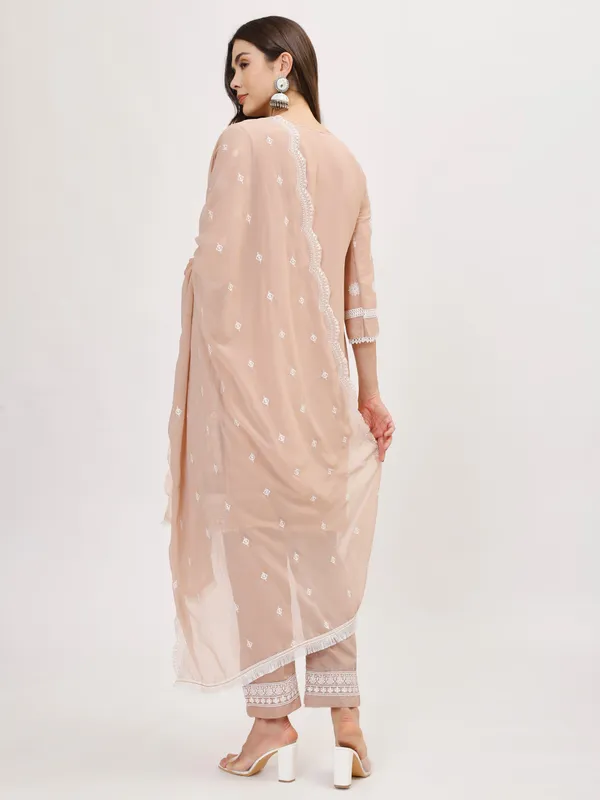 Pink_Cotton_Premium_&_Elegant_Kurta_&_Pant_Set_With_Dupatta_For_Women_&_Girls