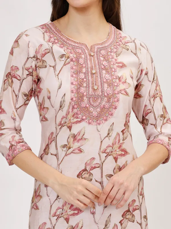 Pink_Cotton_Premium_&_Elegant_Kurta_&_Pant_Set_With_Dupatta_For_Women_&_Girls