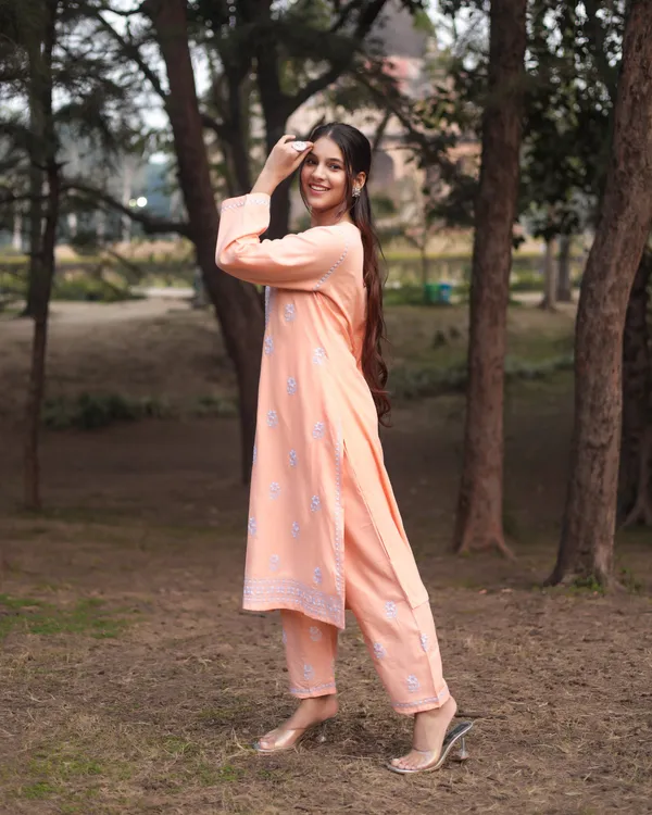 Peach_Cotton_Premium_&_Elegant_Co-Ord_Sets_For_Women_&_Girls