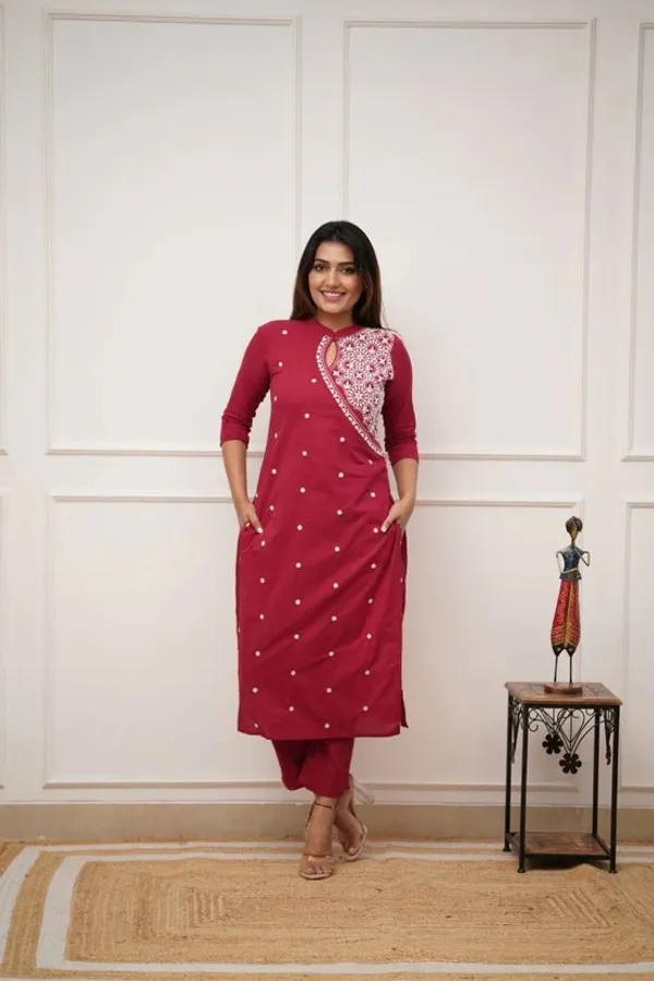 Red_Cotton_Premium_&_Elegant_Co-Ord_Sets_For_Women_&_Girls