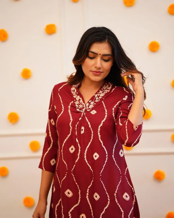 Maroon_Rayon_Premium_&_Elegant_Co-Ord_Sets_For_Women_&_Girls