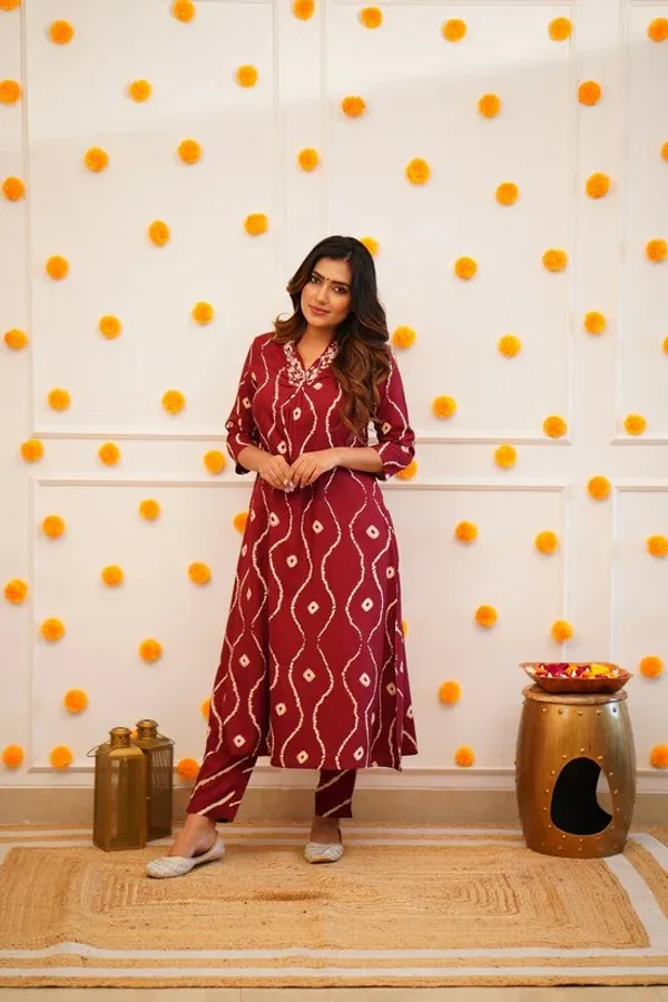 Maroon_Rayon_Premium_&_Elegant_Co-Ord_Sets_For_Women_&_Girls