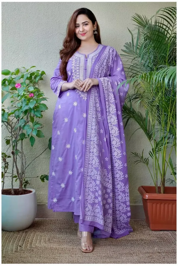 Purple_Viscose_Premium_&_Elegant_Kurta_,_Dupatta_Pant_For_Women_&_Girls