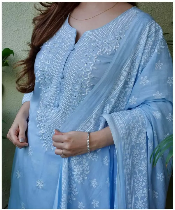 Blue_Viscose_Premium_&_Elegant_Kurta_,_Dupatta_Pant_For_Women_&_Girls