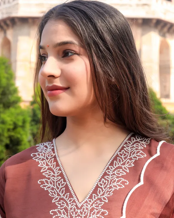 Brown_Viscose_Premium_&_Elegant_Kurta_&_Pant_Set_With_Dupatta_For_Women_&_Girls