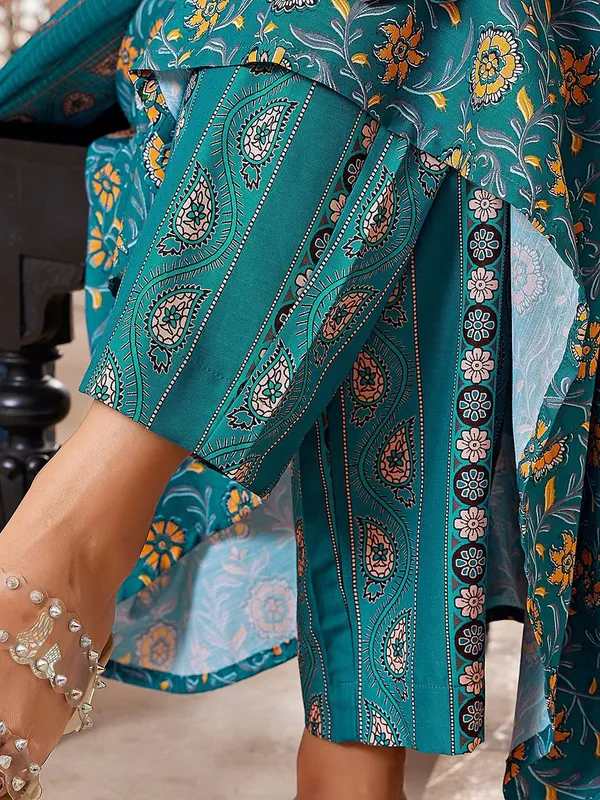 Rama_Blue_Viscose_Premium_&_Elegant_Kurta_,_Dupatta_Pant_For_Women_&_Girls