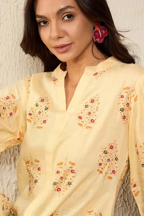 Yellow_Cotton_Premium_&_Elegant_Top_For_Women_&_Girls