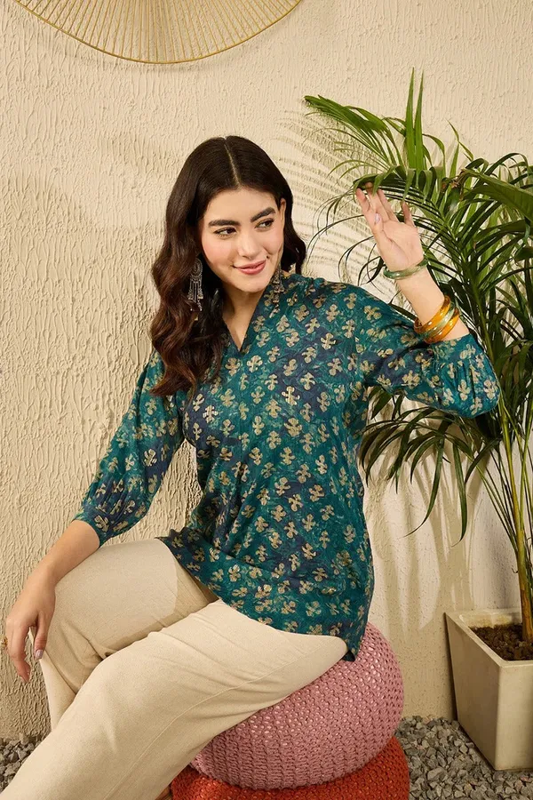 Orange_Cotton_Premium_&_Elegant_Top_For_Women_&_Girls