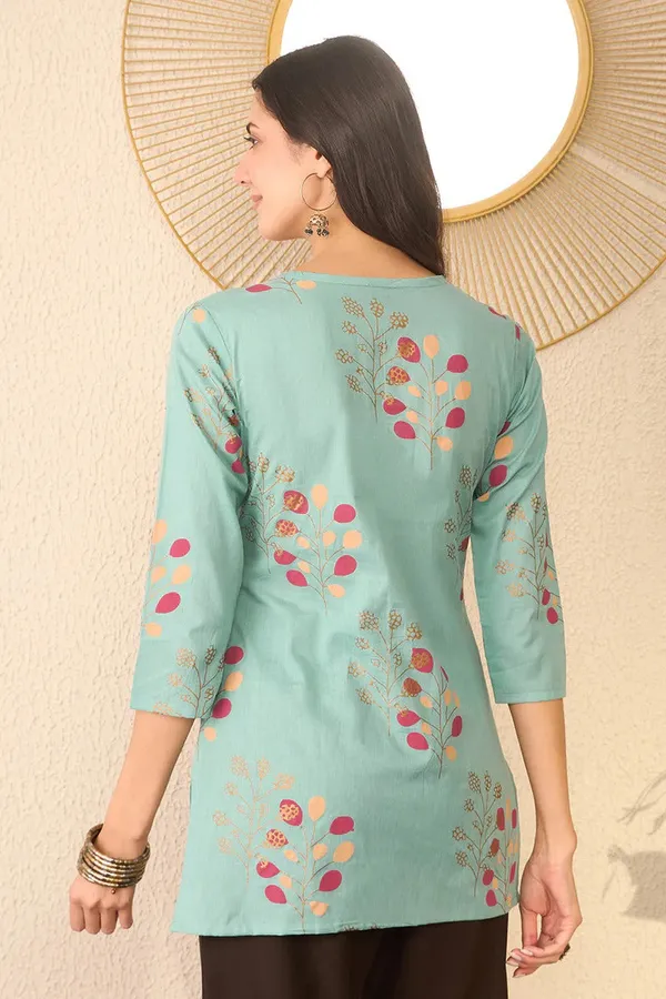 Mint_Bloom_Kurti_For_Women_&_Girls