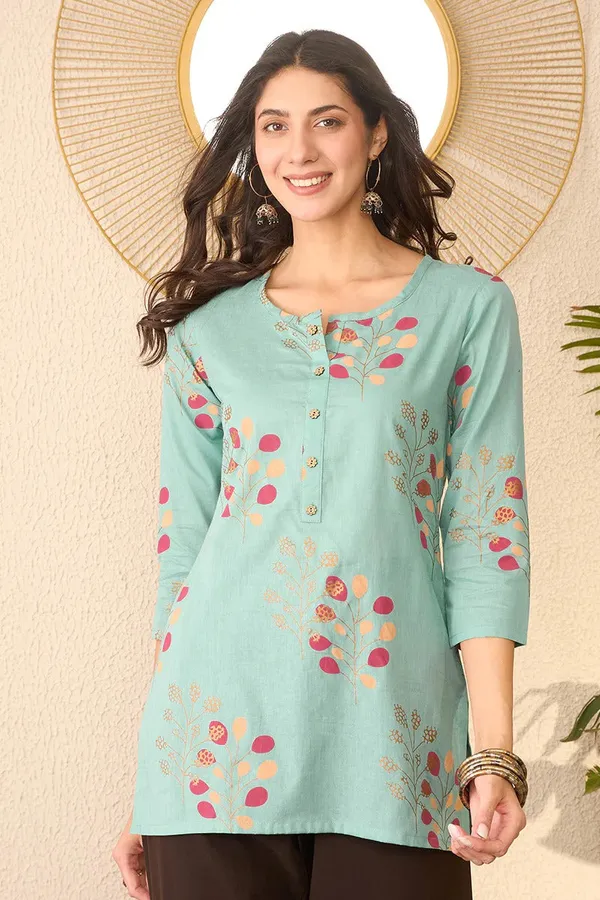 Mint_Bloom_Kurti_For_Women_&_Girls