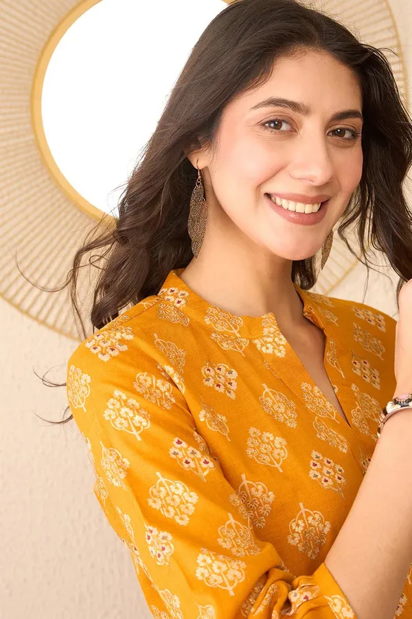 Yellow_Cotton_Premium_&_Elegant_Top_For_Women_&_Girls
