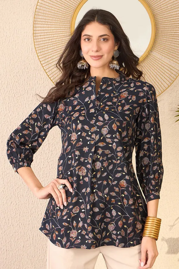 Black_Cotton_Premium_&_Elegant_Top_For_Women_&_Girls