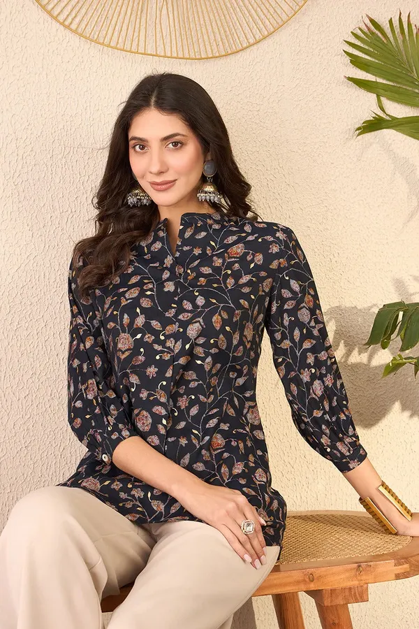 Black_Cotton_Premium_&_Elegant_Top_For_Women_&_Girls