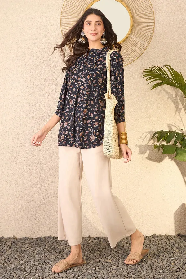 Black_Cotton_Premium_&_Elegant_Top_For_Women_&_Girls