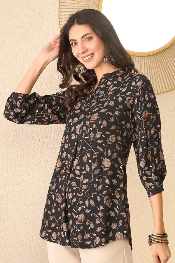 Black_Cotton_Premium_&_Elegant_Top_For_Women_&_Girls