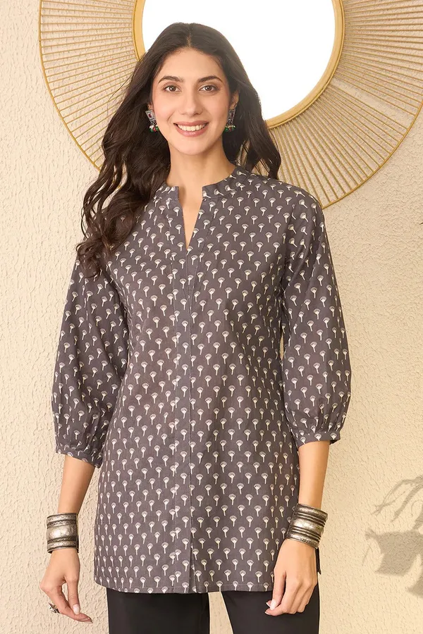 Grey_Cotton_Premium_&_Elegant_Top_For_Women_&_Girls