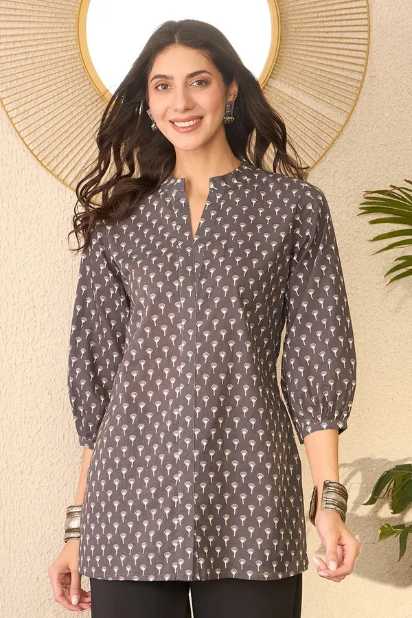 Grey_Cotton_Premium_&_Elegant_Top_For_Women_&_Girls