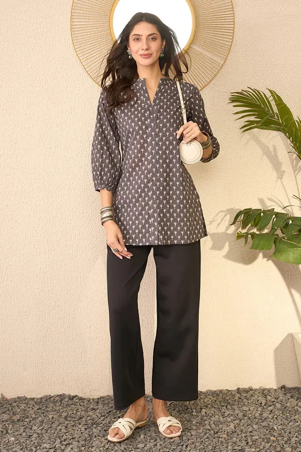 Grey_Cotton_Premium_&_Elegant_Top_For_Women_&_Girls