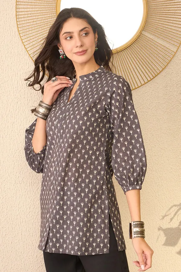Grey_Cotton_Premium_&_Elegant_Top_For_Women_&_Girls