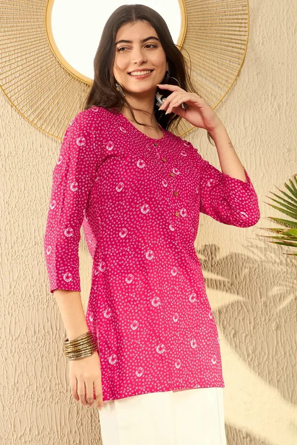 Pink_Cotton_Premium_&_Elegant_Kurta_For_Women_&_Girls