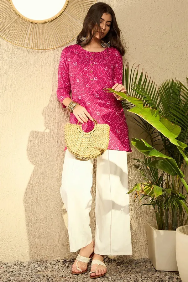Pink_Cotton_Premium_&_Elegant_Kurta_For_Women_&_Girls