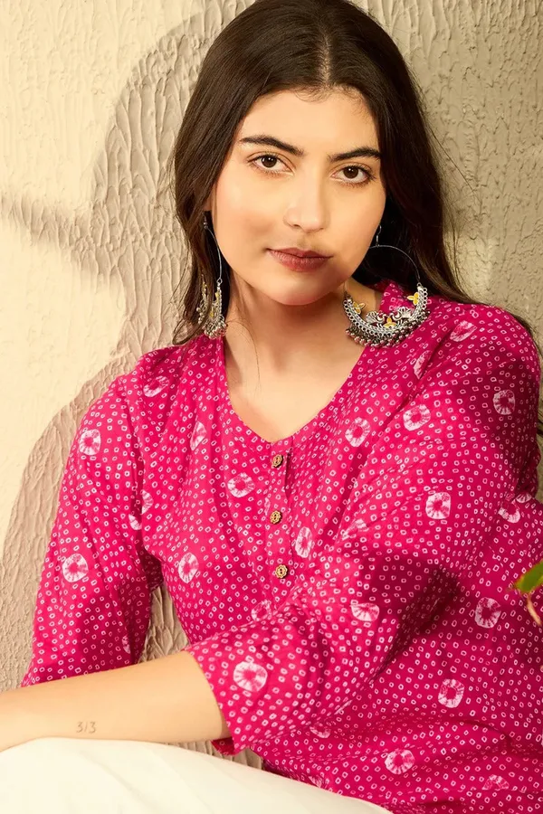 Pink_Cotton_Premium_&_Elegant_Kurta_For_Women_&_Girls
