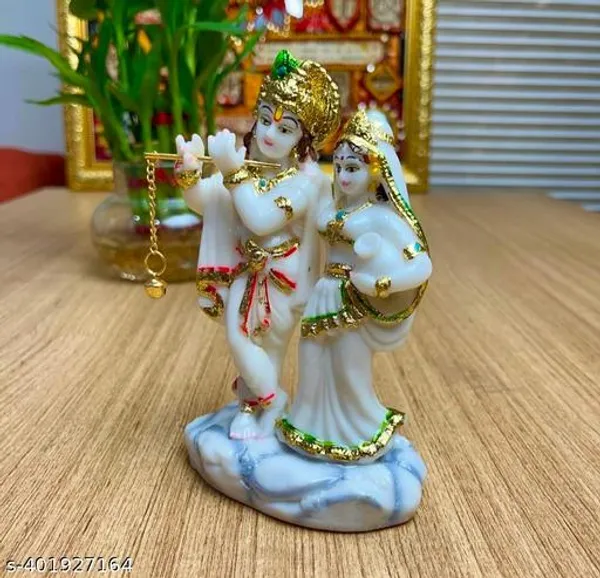 White_Radha_Krishna_Stone_Idol_|_White_Marble_Look_Statue_|_Home_Decor_Showpiece_For_Pooja_Mandir_&_Gift