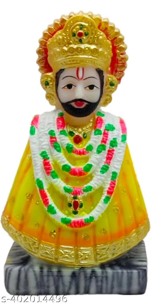 Multicolor_Khatu_Shyam_Ji_Idol_|_6_Inch_Marble_Look_God_Statue_|_Shyam_Dev_Murti_For_Living_Room_Decor,_Gift_&_Worship_|_Handcrafted_Marble_Powder_Idol_For_Home_Temple_&_Pooja_Mandir