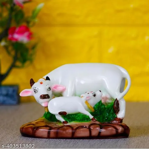 Dark_Brown_Kamdhenu_Cow_And_Calf_Idol_|_Divine_Cow_With_Calf_Statue_For_Mandir,_Pooja_Room,_Home_&_Office_Decor