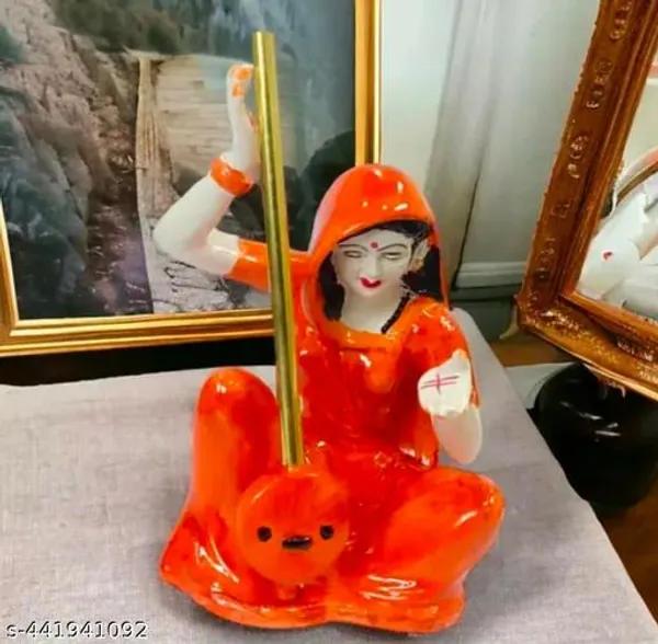 Orange_Marble_Meera_Bai_Playing_Instrument_Showpiece_For_Home_Decor_Mandir_Diwali_Gifts_Meditation_Room_Temple_Puja