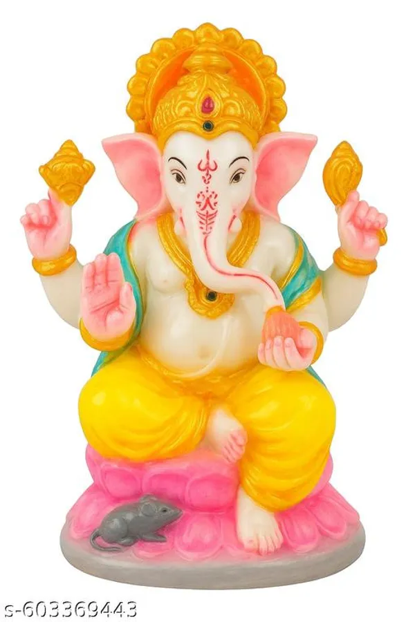 Multicolor_Ganesh_Ji_Idol_Murti_|_Marble_Finish_Showpiece_|_Puja_Room_&_Gift_Item_For_Home_Decor_And_Worship