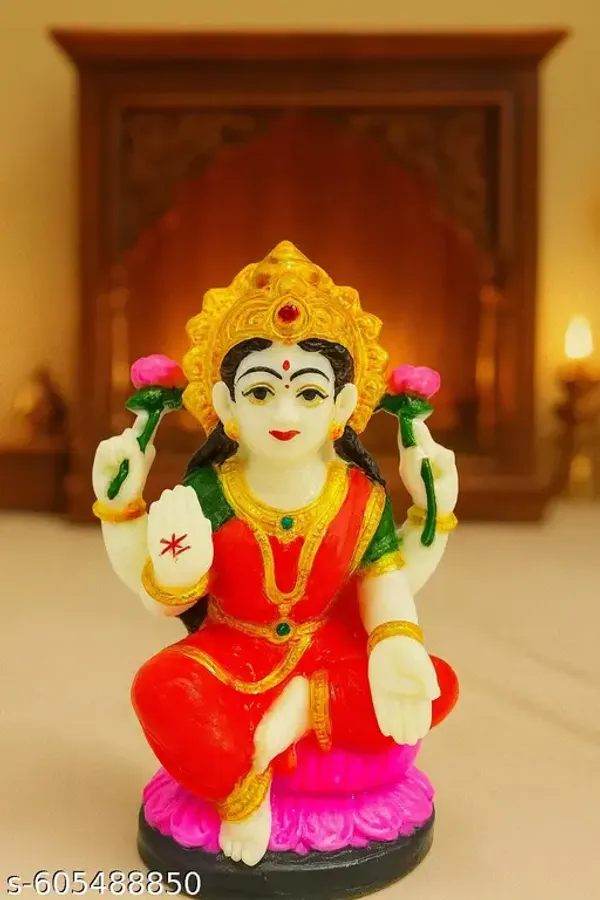 Multicolor_Lakshmi_Ji_Marble_Murti_|_Premium_Quality_Marble_Finish_Maa_Lakshmi_Idol_On_Lotus_|_Decorative_Showpiece_For_Home_Decor,_Diwali,_Dhanteras_&_Festive_Gift_Item