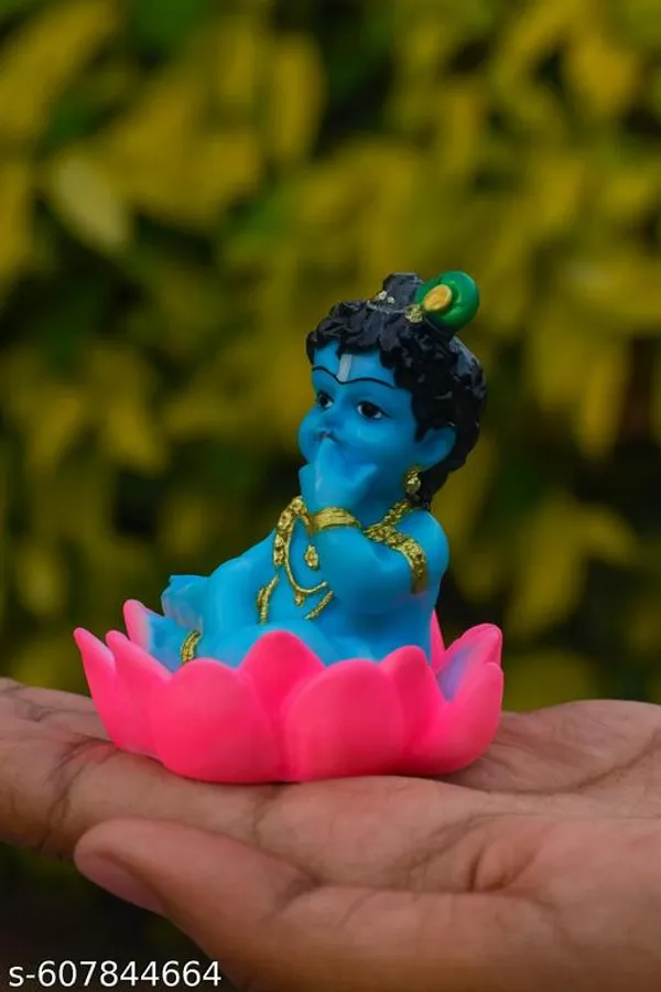 Blue_Bal_Krishna_Idol_On_Lotus_|_Baby_Krishna_Murti_For_Home_Decor,_Mandir_&_Gift_Item(Set_Of_2)