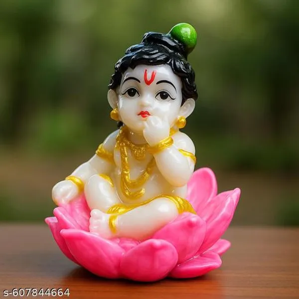 Blue_Bal_Krishna_Idol_On_Lotus_|_Baby_Krishna_Murti_For_Home_Decor,_Mandir_&_Gift_Item(Set_Of_2)