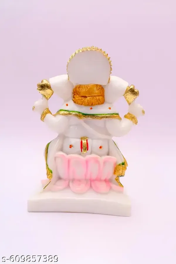 White_Marble_Finish_Lord_Ganpati_Murti_Idol_For_Home_Decor_And_Worship