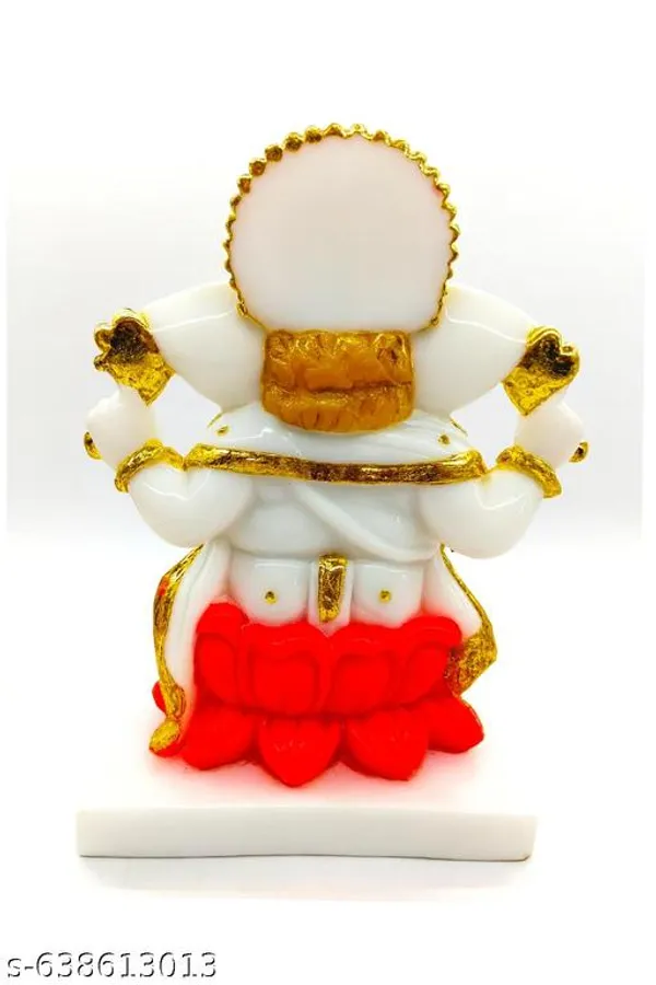 Red_Aasha_Art_Marble_Finish_Ganesh_Ji_Idol_|_Laxmi_Ganesh_Murti_For_Home_Decor_&_Pooja_|_Ganpati_Bappa_Statue_For_Mandir_|_Decorative_Showpiece