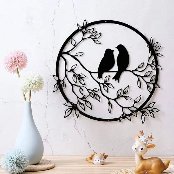 Black_Romantic_Birds_Metal_Wall_Art_40_Cm_Round_Powder-Coated_Wall_Hanging_For_Home_Living_Room_Bedroom_And_Office_Decor