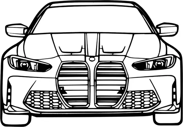 Black_BMW_M3_Metal_Wall_Art_Front_View_Car_Silhouette_Laser-Cut_Automotive_Decor_For_Garage_Living_Room_And_Office