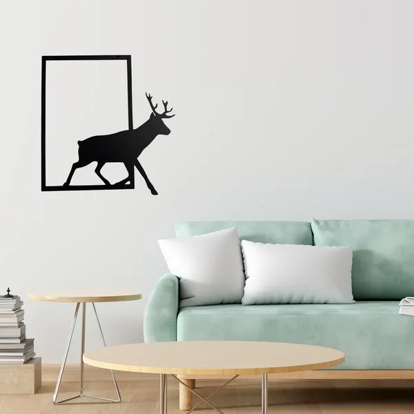 Black_Running_Deer_Metal_Wall_Art_Powder_Coated_Steel_Animal_Decor