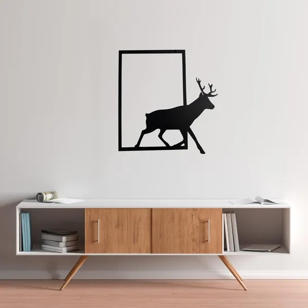 Black_Running_Deer_Metal_Wall_Art_Powder_Coated_Steel_Animal_Decor