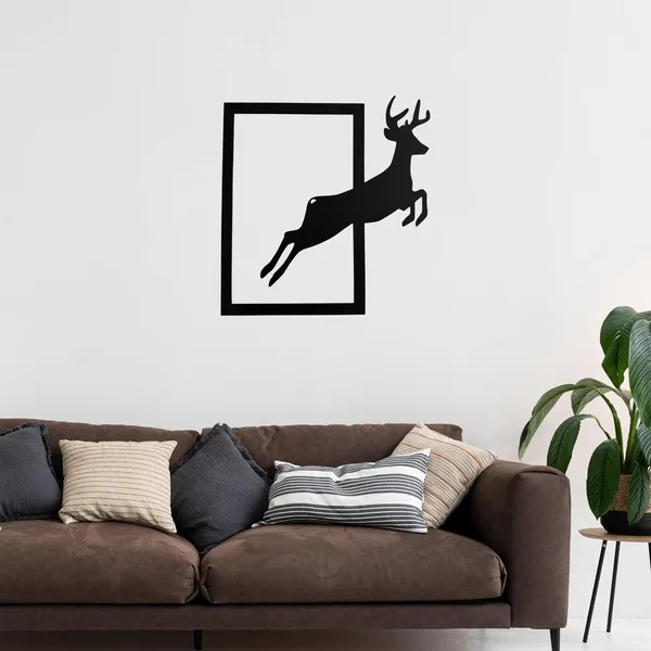 Black_Deer_Metal_Wall_Art_Powder_Coated_Wildlife_Decor_For_Home