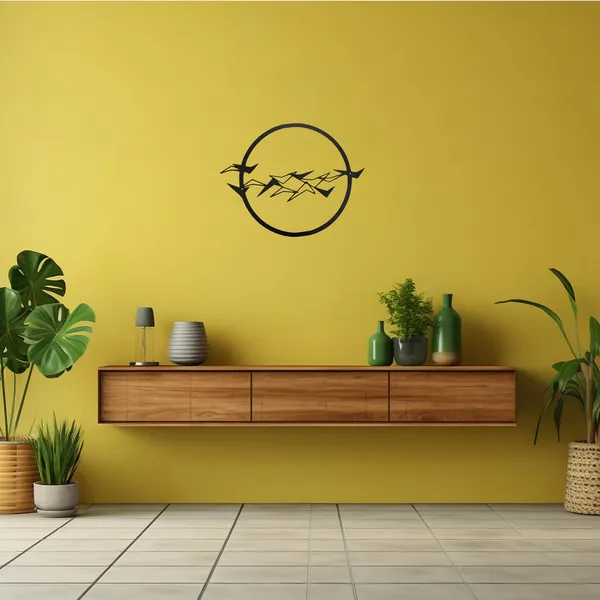 Black_Flying_Birds_Round_Metal_Wall_Art_Laser_Cut_Powder-Coated_Modern_Home_Decor