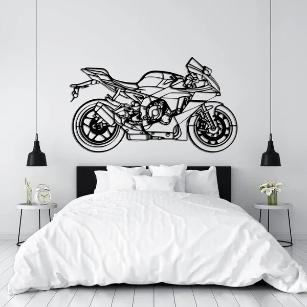 Black_Yamaha_R1_Metal_Wall_Art_Sportbike_Silhouette_Wall_Hanging_For_Living_Room_Bedroom_Garage_And_Office