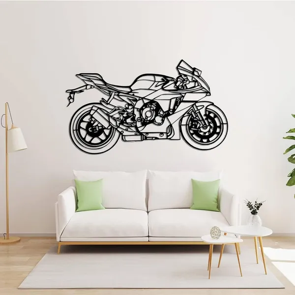 Black_Yamaha_R1_Metal_Wall_Art_Sportbike_Silhouette_Wall_Hanging_For_Living_Room_Bedroom_Garage_And_Office