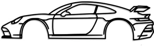 Black_Porsche_Gt3_Metal_Wall_Art_6_X_24_Inch_Sports_Car_Silhouette_Laser-Cut_Decor_For_Garage_Bedroom_Living_Room_And_Office