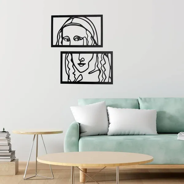 Black_Mona_Lisa_Metal_Wall_Art_Set_Of_2_Abstract_Modern_Line_Art_Laser-Cut_Decor_Panels_For_Living_Room_Bedroom_Cafe_And_Office