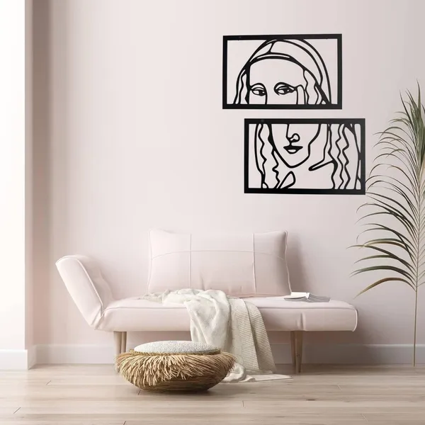 Black_Mona_Lisa_Metal_Wall_Art_Set_Of_2_Abstract_Modern_Line_Art_Laser-Cut_Decor_Panels_For_Living_Room_Bedroom_Cafe_And_Office